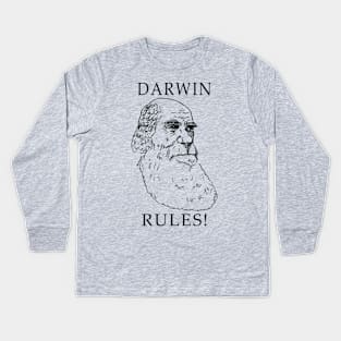 Darwin Rules! Kids Long Sleeve T-Shirt